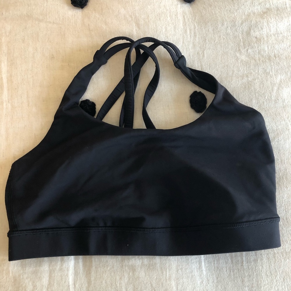 Lululemon black sports bra.